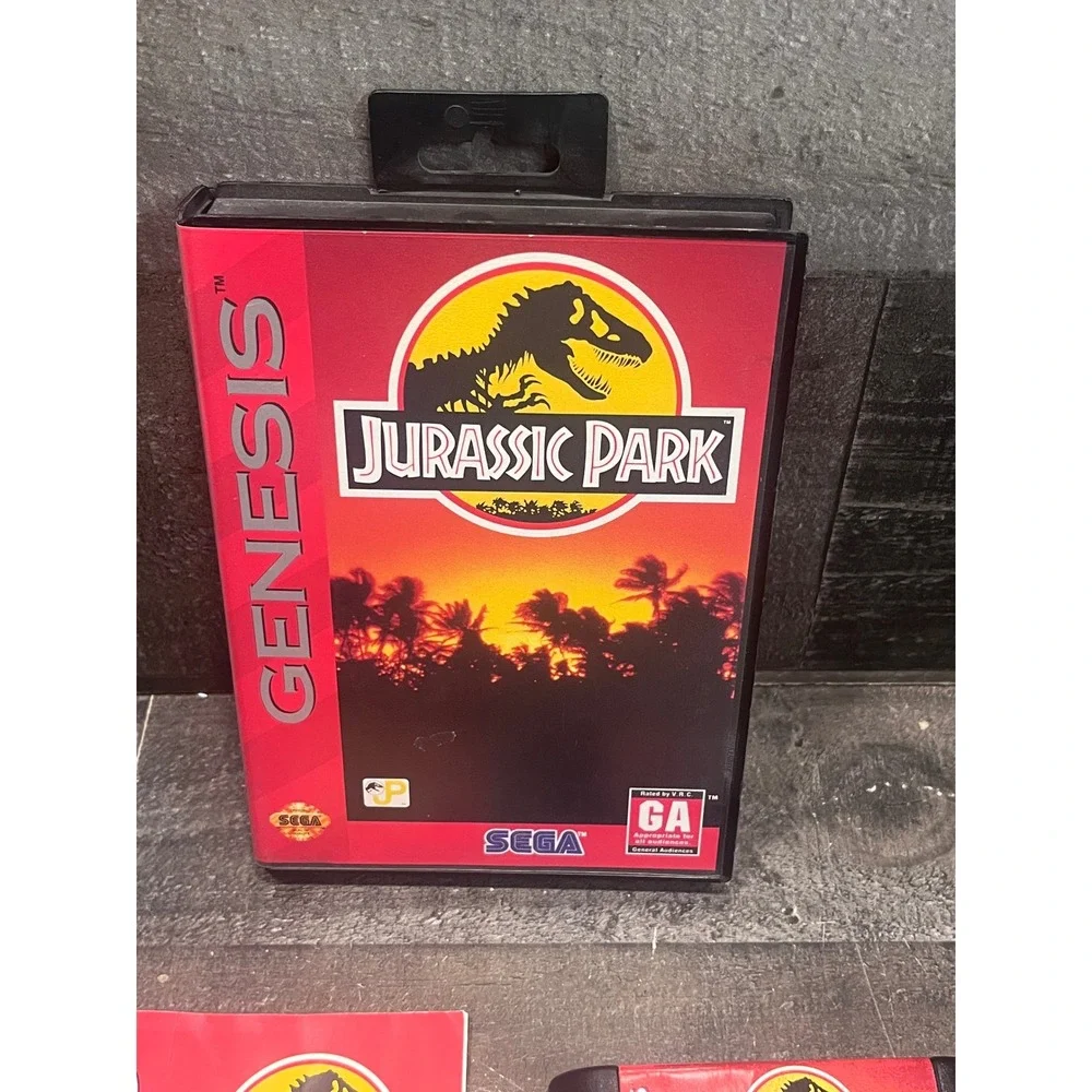 Jurassic Park Sega Genesis CIB Complete with Manual and Case Retro Video Game
